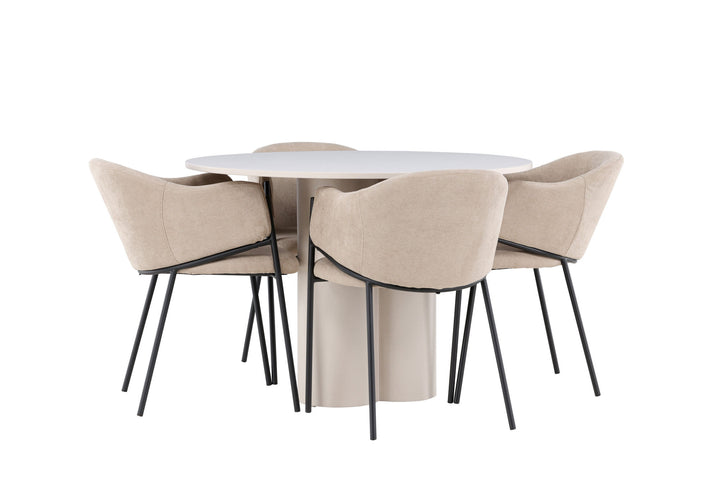 Venture Home Olivia Dining Table with Evelina Dining Chair