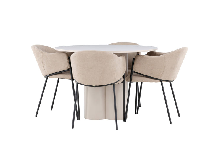 Venture Home Olivia Dining Table with Evelina Dining Chair