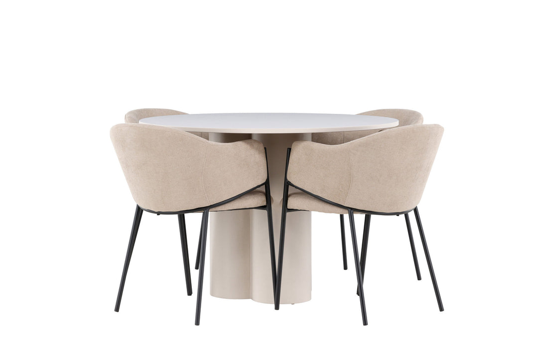 Venture Home Olivia Dining Table with Evelina Dining Chair