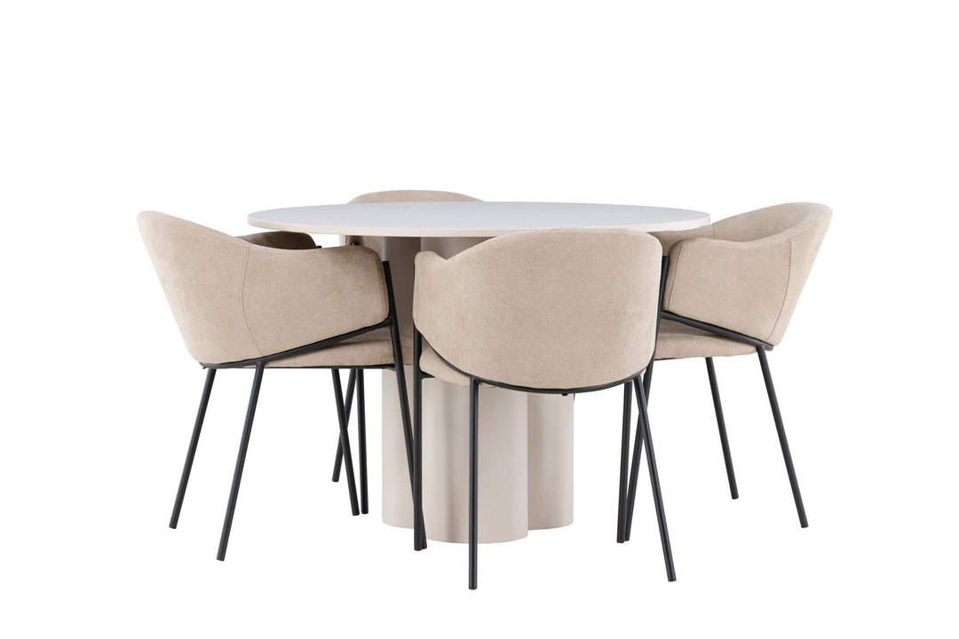 Venture Home Olivia Dining Table with Evelina Dining Chair