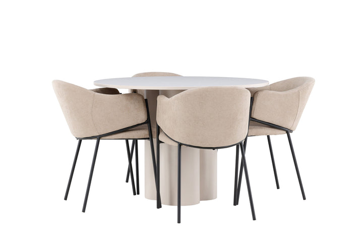 Venture Home Olivia Dining Table with Evelina Dining Chair