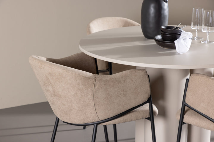 Venture Home Olivia Dining Table with Evelina Dining Chair