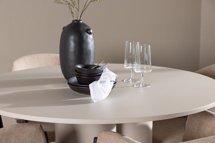 Venture Home Olivia Dining Table with Evelina Dining Chair