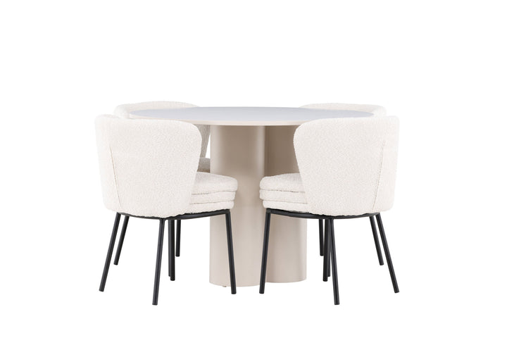 Venture Home Olivia Dining Table with Agnes Dining Chair