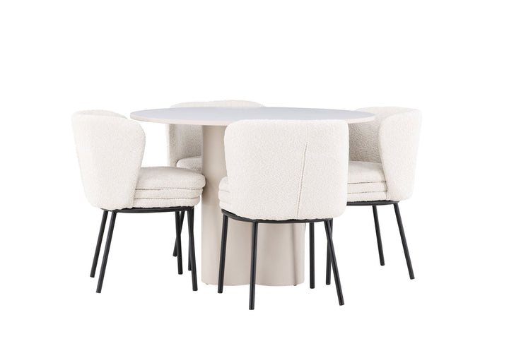 Venture Home Olivia Dining Table with Agnes Dining Chair