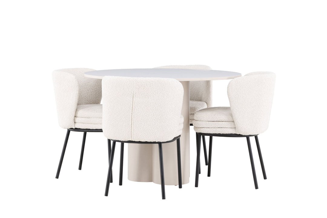 Venture Home Olivia Dining Table with Agnes Dining Chair