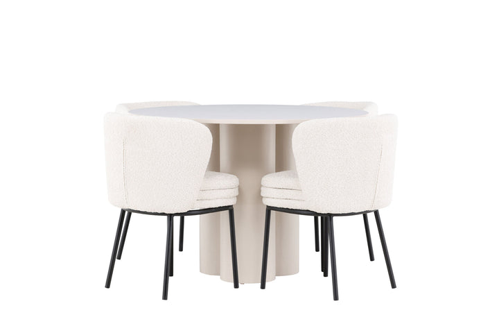 Venture Home Olivia Dining Table with Agnes Dining Chair