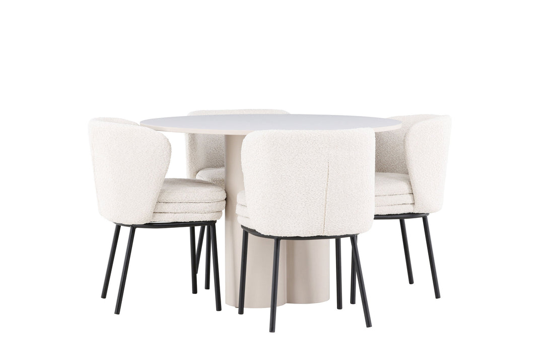Venture Home Olivia Dining Table with Agnes Dining Chair