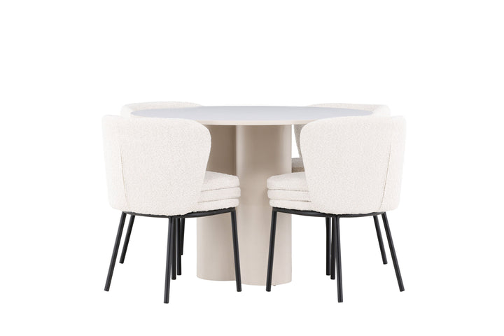 Venture Home Olivia Dining Table with Agnes Dining Chair