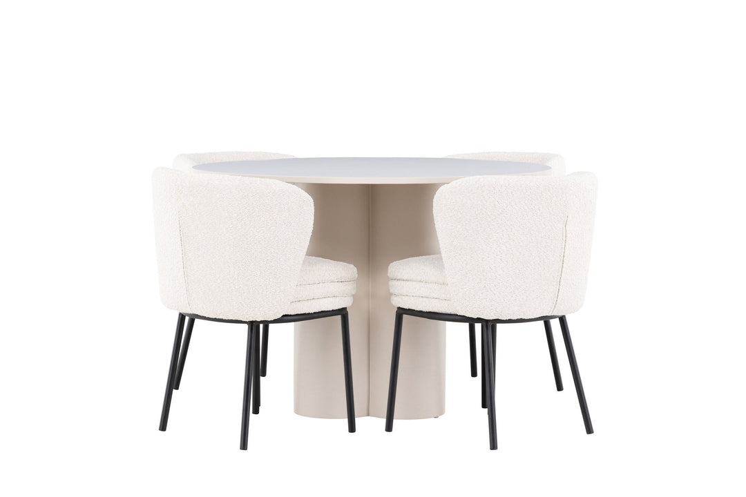 Venture Home Olivia Dining Table with Agnes Dining Chair