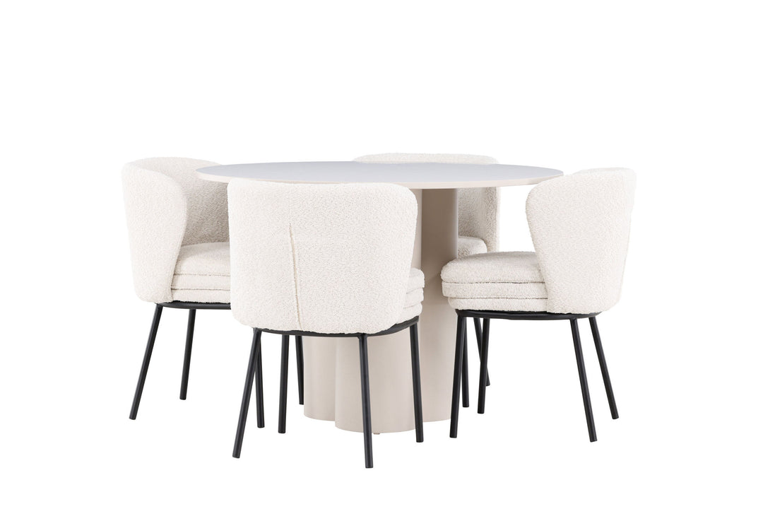 Venture Home Olivia Dining Table with Agnes Dining Chair