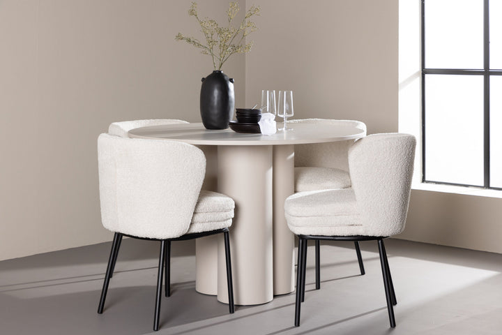 Venture Home Olivia Dining Table with Agnes Dining Chair