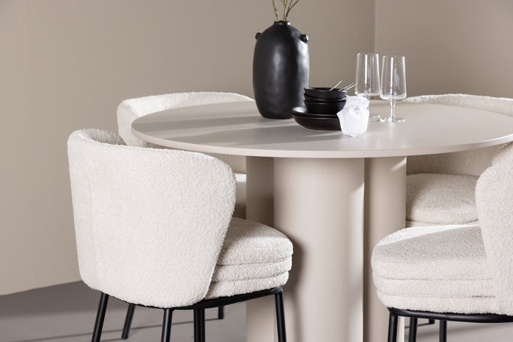 Venture Home Olivia Dining Table with Agnes Dining Chair