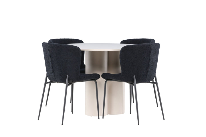 Venture Home Olivia Dining Table with Modesto Dining Chair