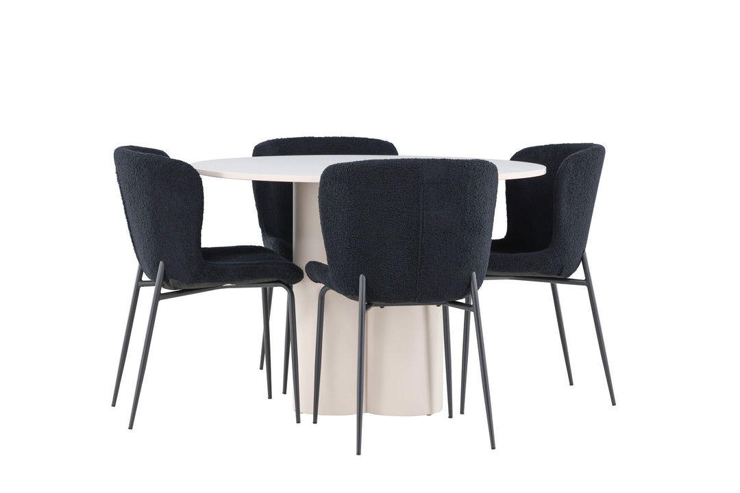 Venture Home Olivia Dining Table with Modesto Dining Chair