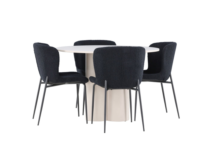 Venture Home Olivia Dining Table with Modesto Dining Chair
