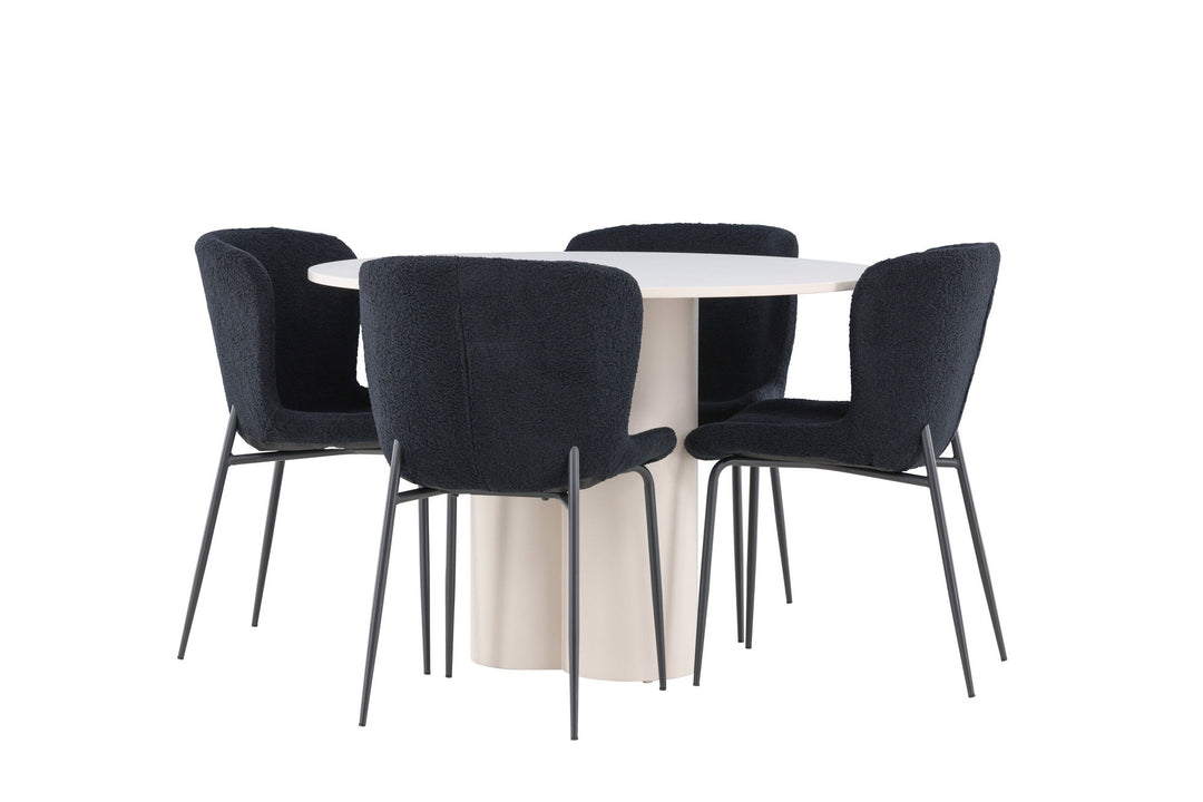 Venture Home Olivia Dining Table with Modesto Dining Chair