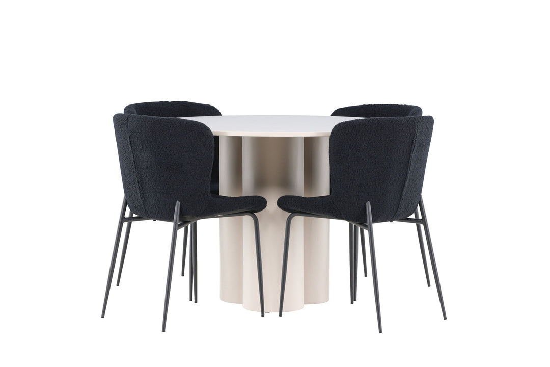 Venture Home Olivia Dining Table with Modesto Dining Chair