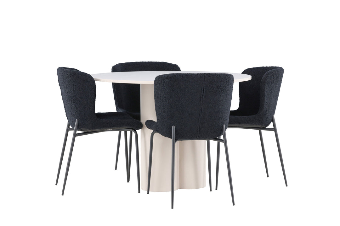 Venture Home Olivia Dining Table with Modesto Dining Chair