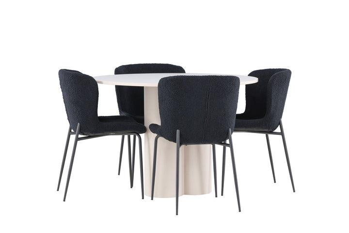 Venture Home Olivia Dining Table with Modesto Dining Chair