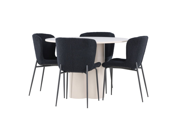 Venture Home Olivia Dining Table with Modesto Dining Chair