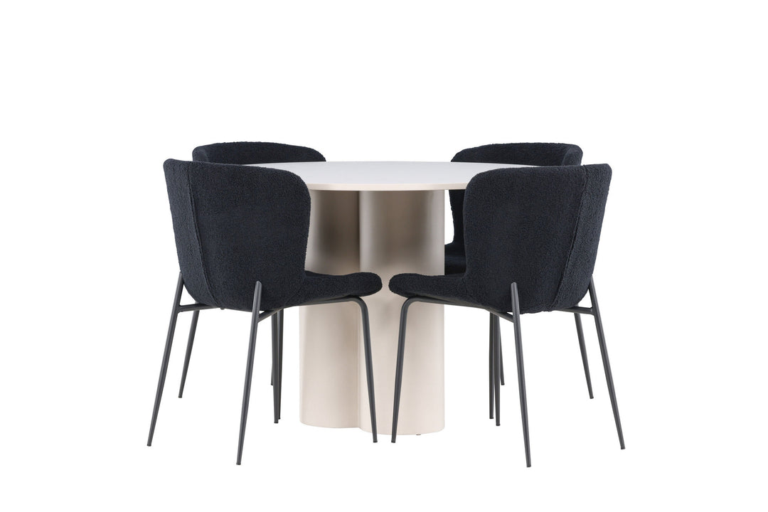 Venture Home Olivia Dining Table with Modesto Dining Chair
