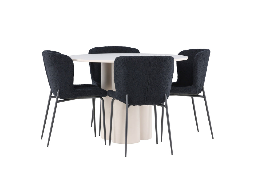 Venture Home Olivia Dining Table with Modesto Dining Chair