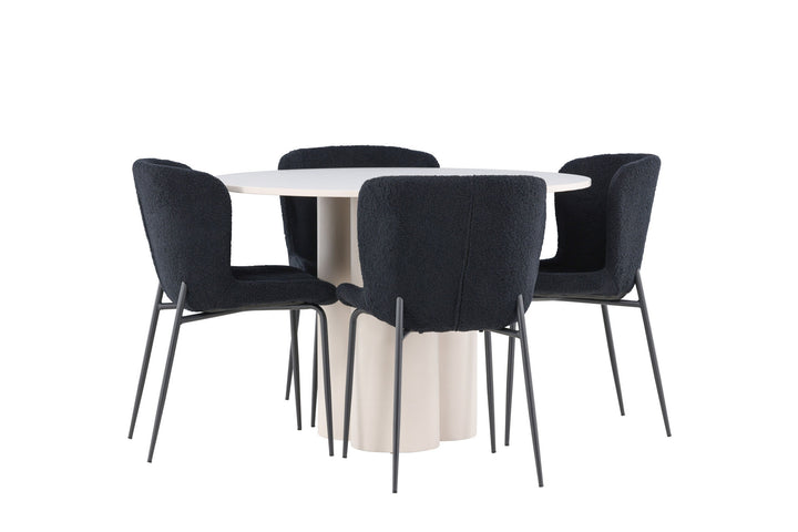 Venture Home Olivia Dining Table with Modesto Dining Chair