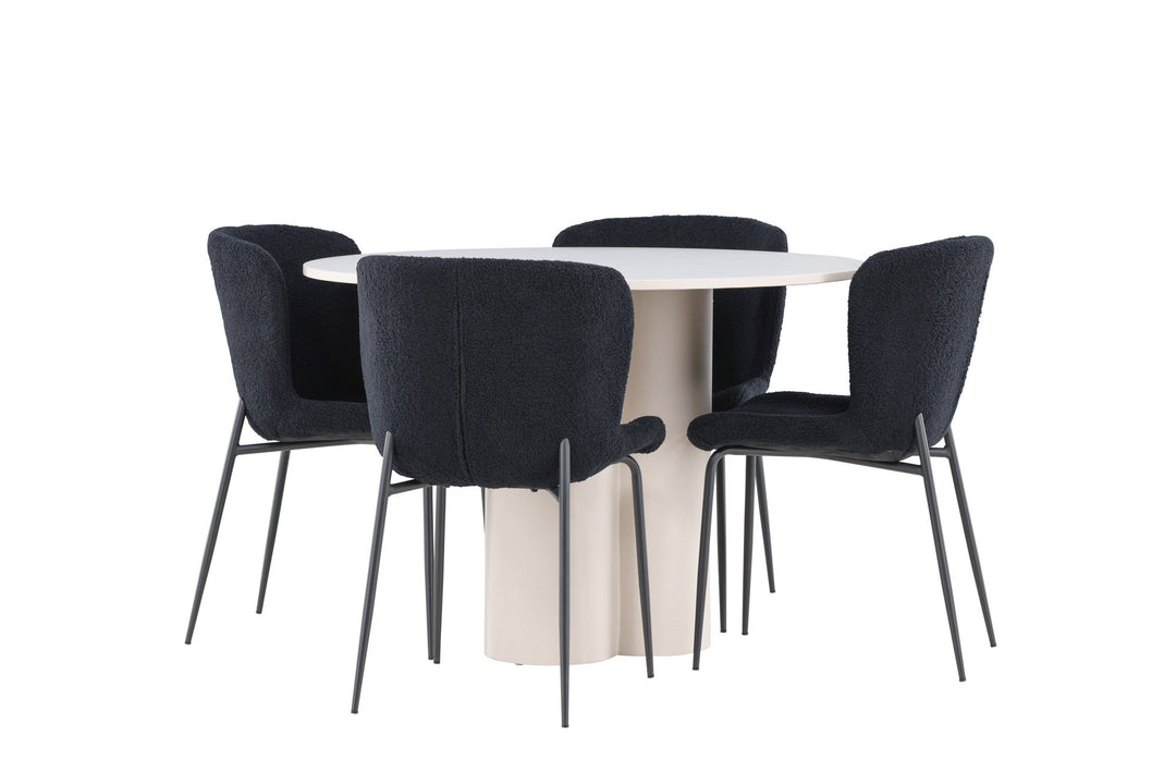 Venture Home Olivia Dining Table with Modesto Dining Chair