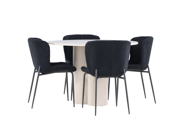 Venture Home Olivia Dining Table with Modesto Dining Chair