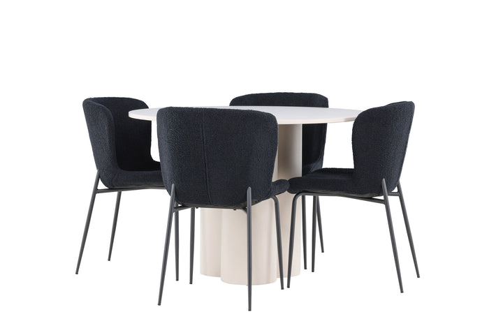 Venture Home Olivia Dining Table with Modesto Dining Chair