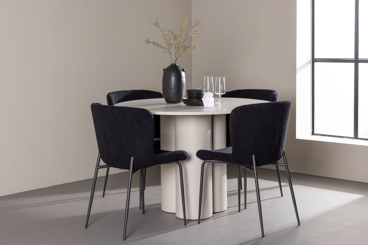 Venture Home Olivia Dining Table with Modesto Dining Chair