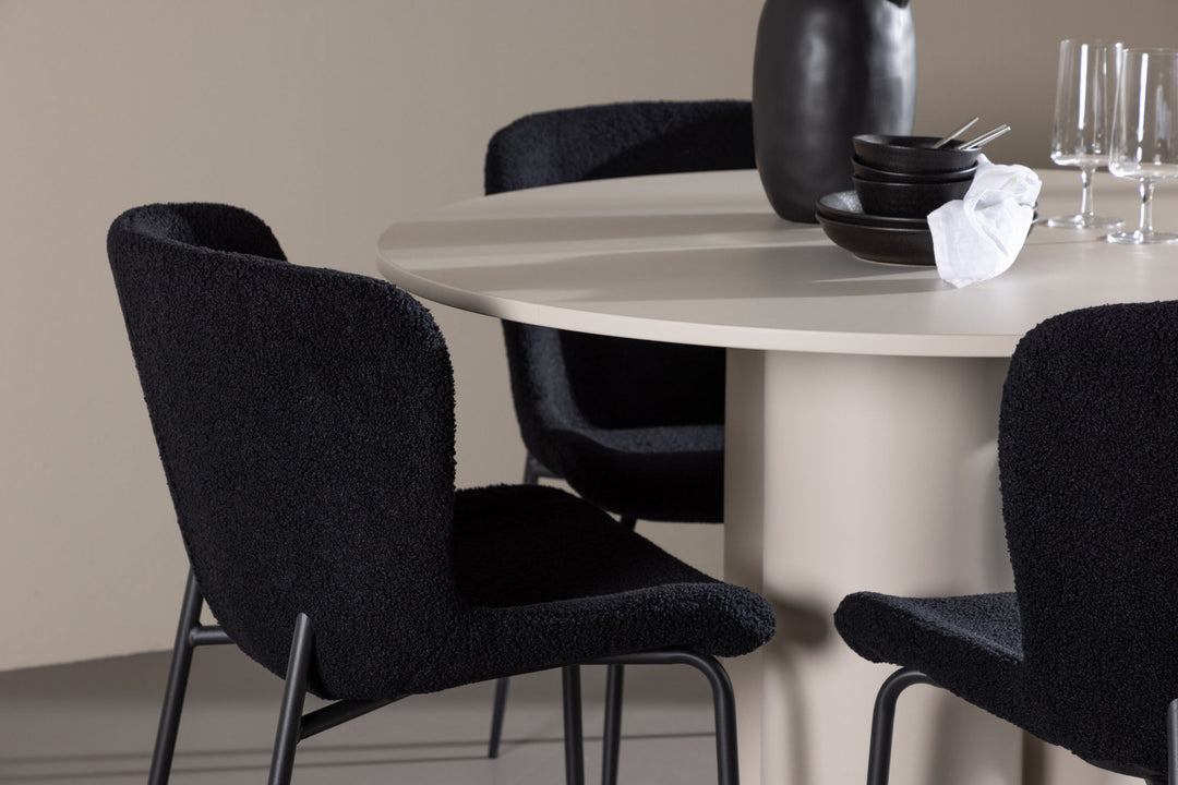 Venture Home Olivia Dining Table with Modesto Dining Chair