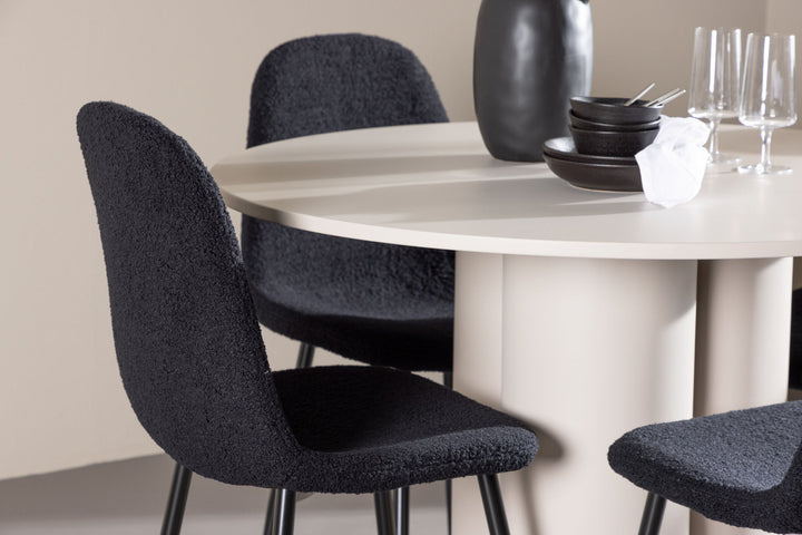 Venture Home Olivia Dining Table with Polar Dining Chair