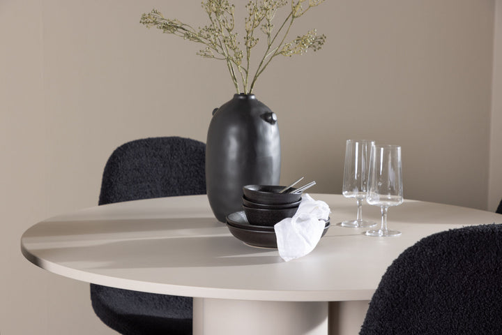 Venture Home Olivia Dining Table with Polar Dining Chair