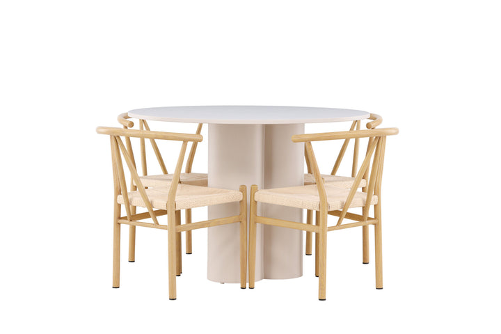 Venture Home Olivia Dining Table with Alfons Dining Chair