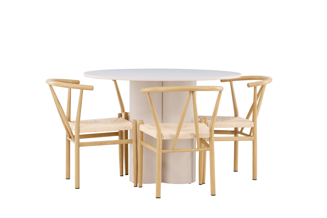 Venture Home Olivia Dining Table with Alfons Dining Chair