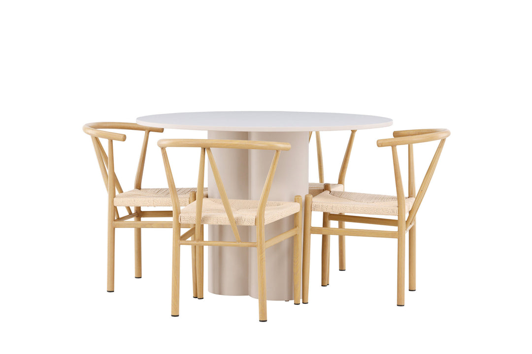 Venture Home Olivia Dining Table with Alfons Dining Chair