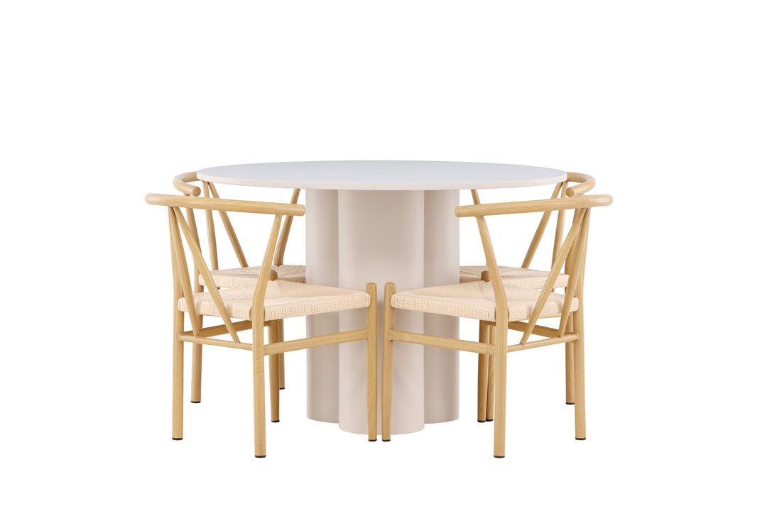 Venture Home Olivia Dining Table with Alfons Dining Chair
