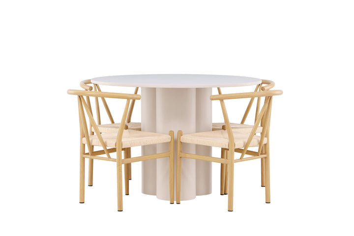 Venture Home Olivia Dining Table with Alfons Dining Chair