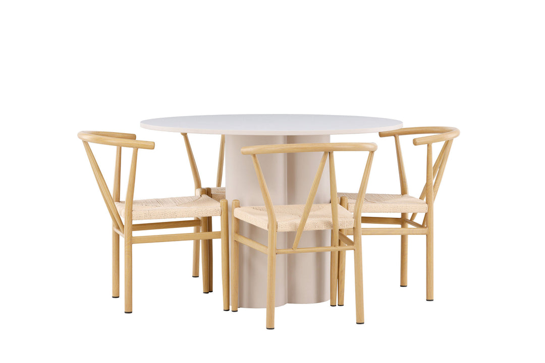 Venture Home Olivia Dining Table with Alfons Dining Chair
