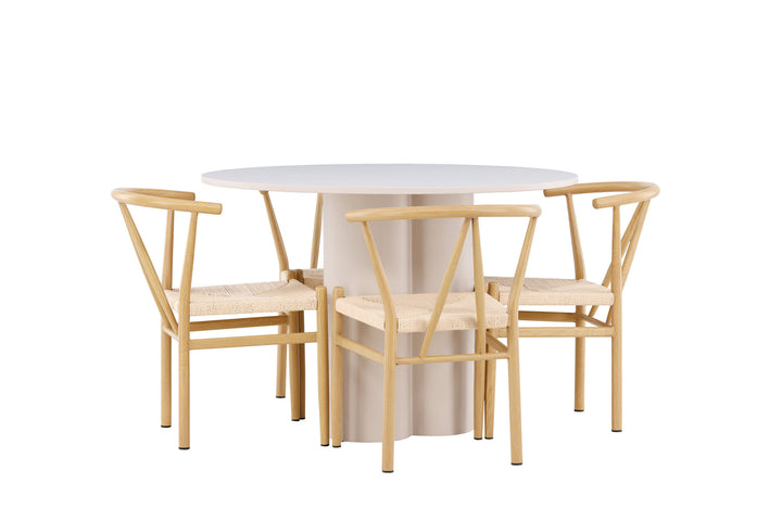 Venture Home Olivia Dining Table with Alfons Dining Chair