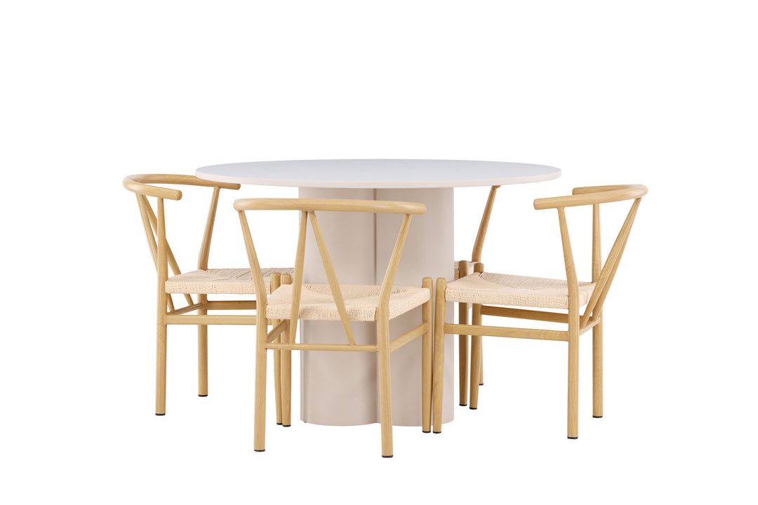 Venture Home Olivia Dining Table with Alfons Dining Chair