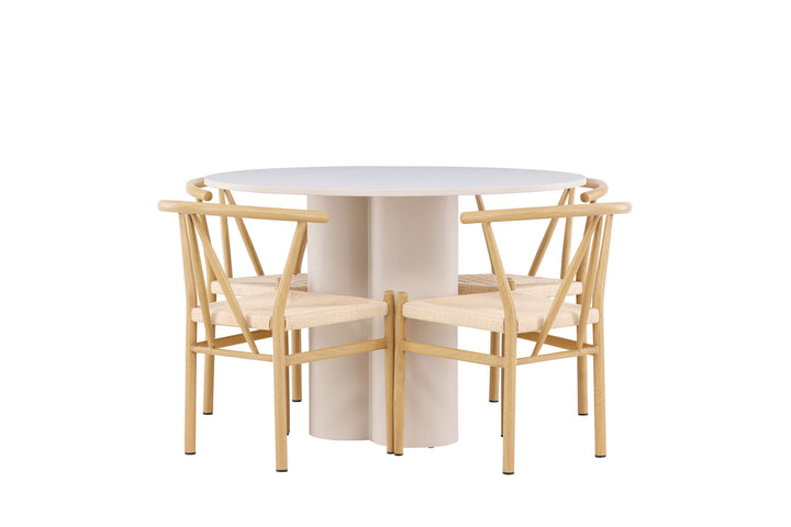 Venture Home Olivia Dining Table with Alfons Dining Chair