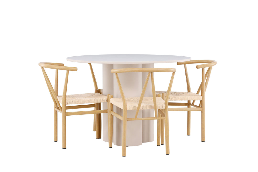 Venture Home Olivia Dining Table with Alfons Dining Chair