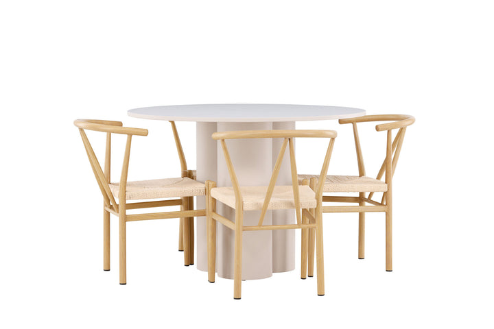 Venture Home Olivia Dining Table with Alfons Dining Chair