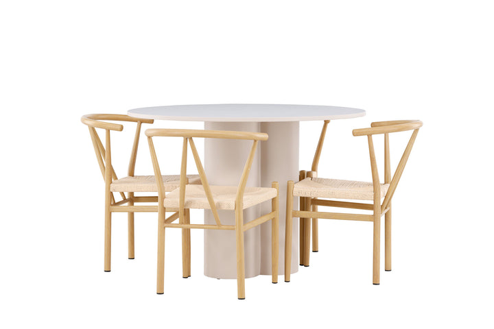 Venture Home Olivia Dining Table with Alfons Dining Chair