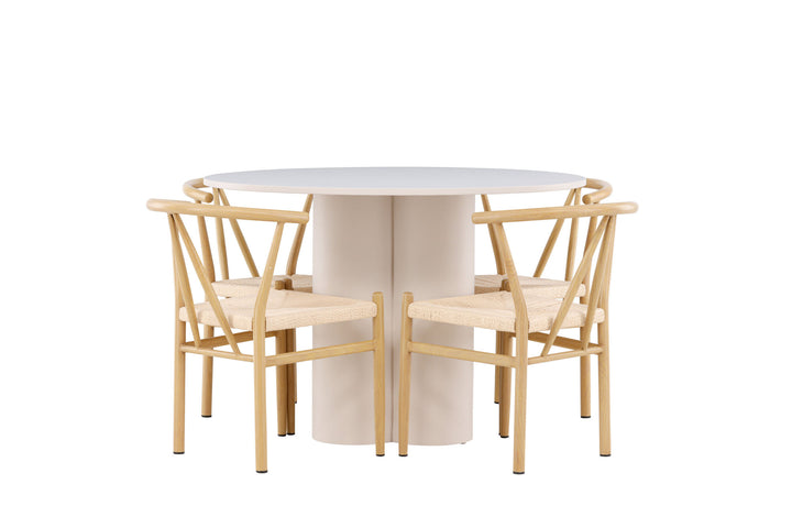 Venture Home Olivia Dining Table with Alfons Dining Chair