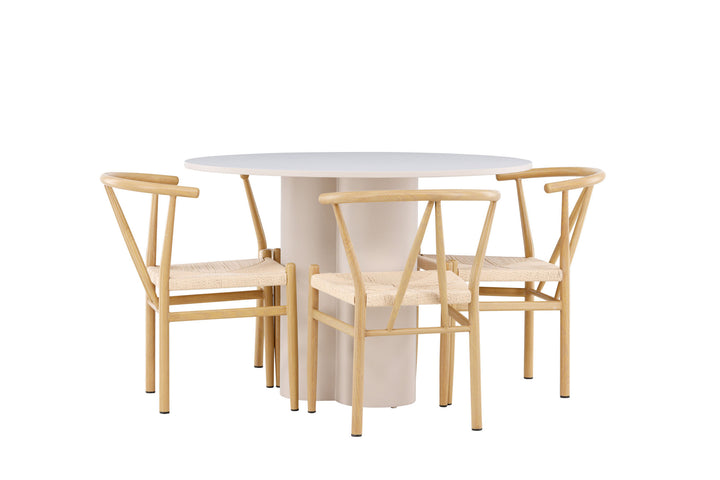 Venture Home Olivia Dining Table with Alfons Dining Chair