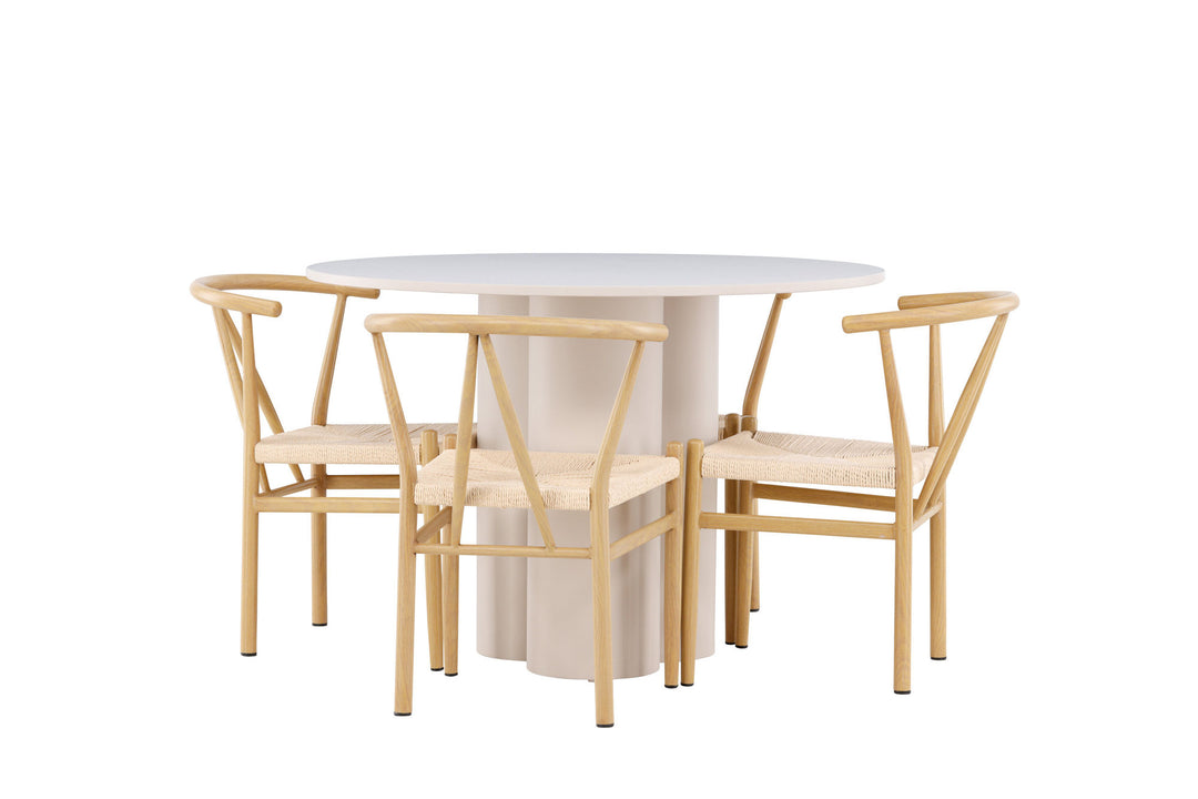 Venture Home Olivia Dining Table with Alfons Dining Chair